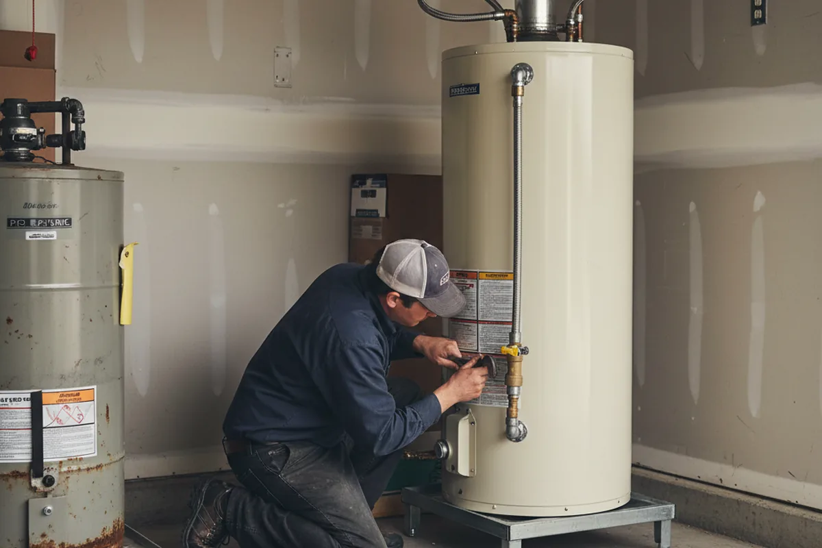 Water heater and shutoff valve replacement in Spring Hill
